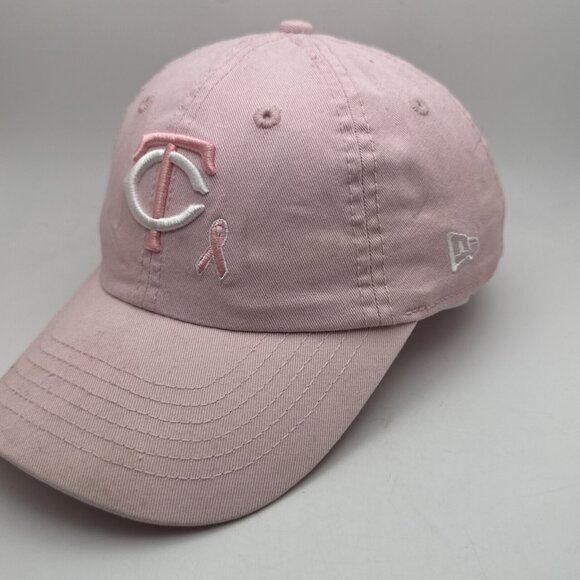 Minnesota Twins Hat Cap New Era Women’s Strapback Breast Cancer Awareness MLB - Picture 2 of 5